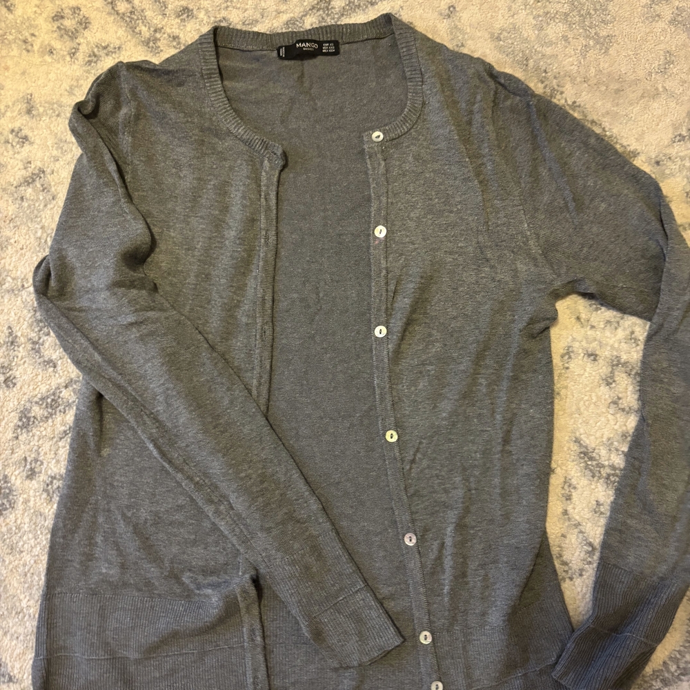 Mango Charcoal Knit Sweater